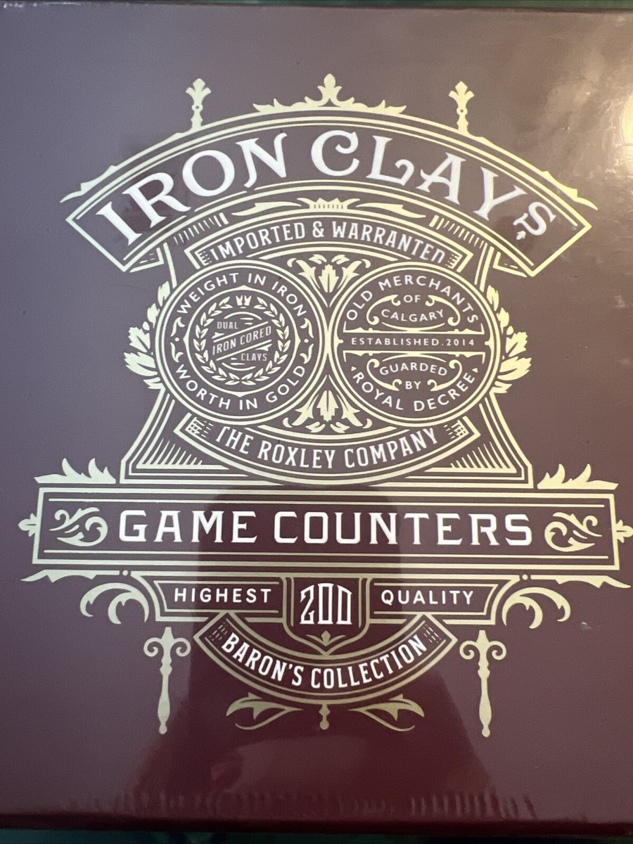 新品未開封、Iron clays ポーカーチップ200枚 新品未開封】Iron Clays