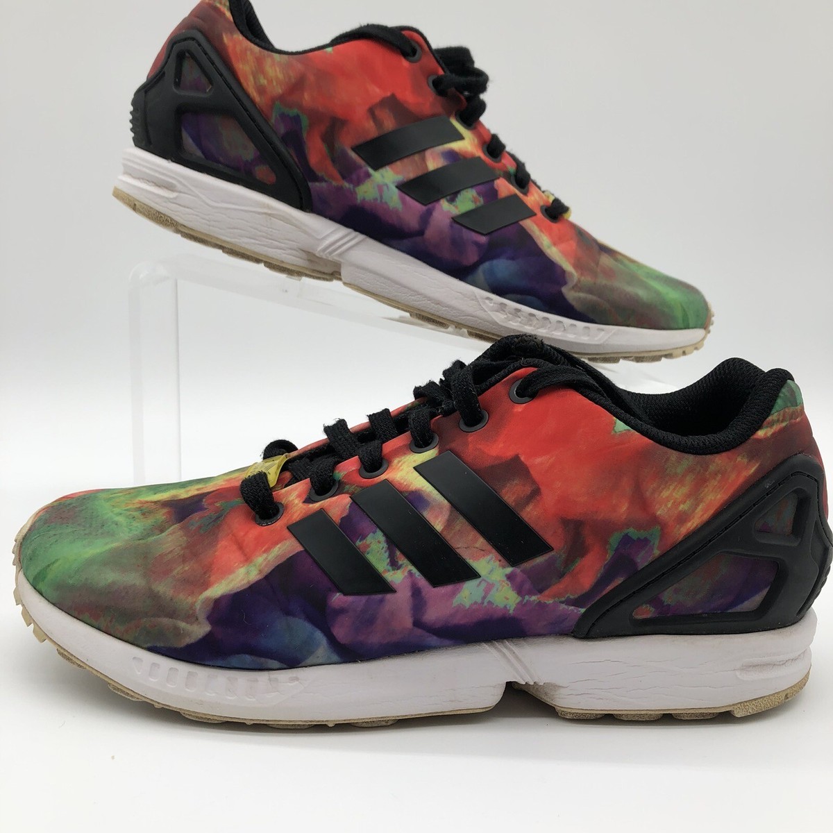 ADIDAS ZX Flux Torsion Low-Top Sneakers Colorful Tie-dye Women's