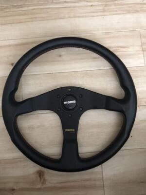MOMO Steering Wheel TYP D35/KBA 70116 Black with Red Stitching