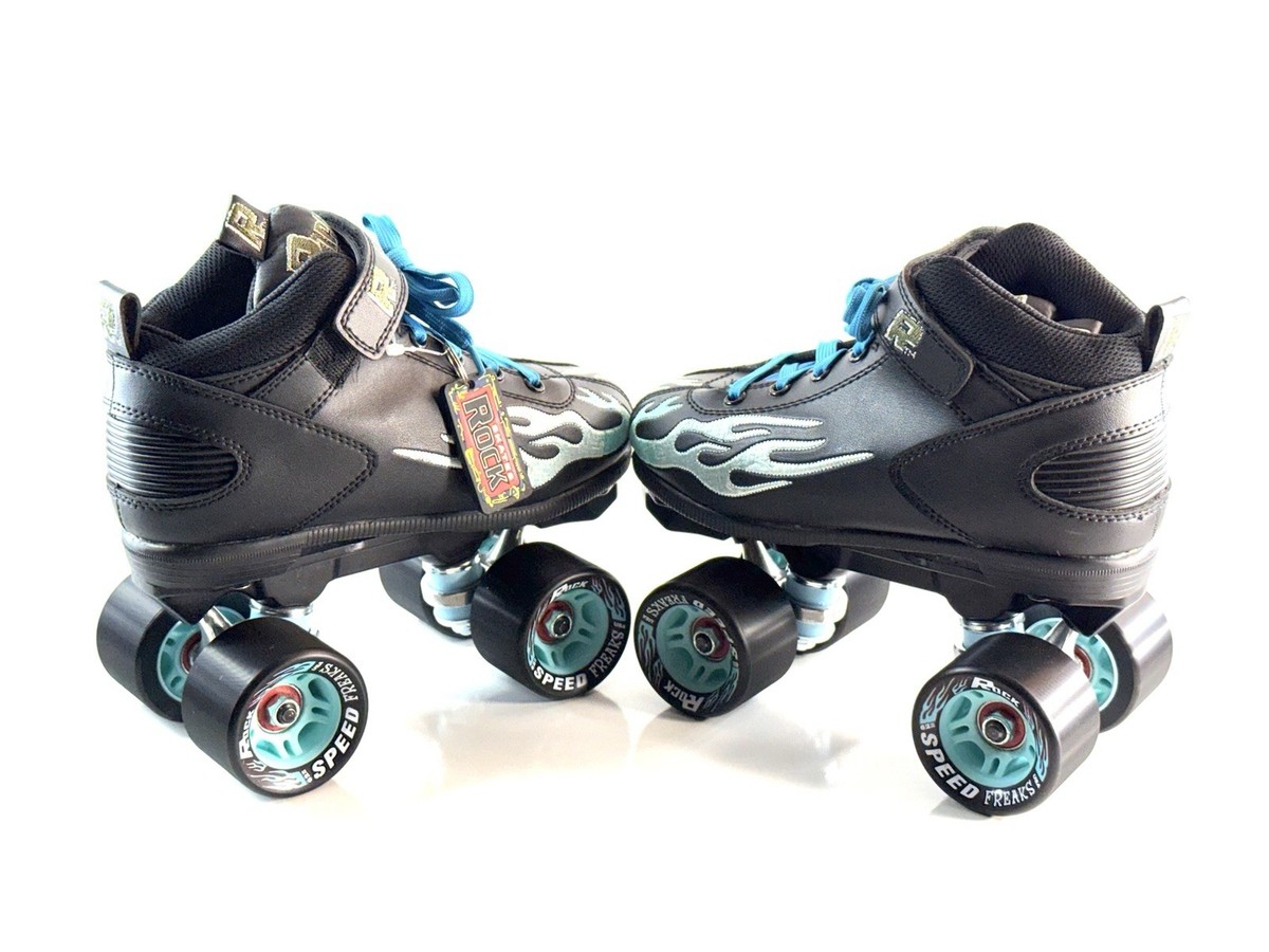 Sure-Grip Rock Speed Freaks Quad Skates Size 5 w/ Extra Wheels