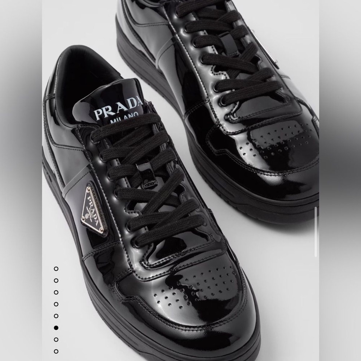 RRP US$1,120 CURRENT SEASON Prada Women Downtown leather sneakers