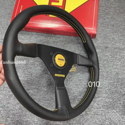 MOMO Veloce Racing V1 350mm Genuine Leather Sport Steering Wheel