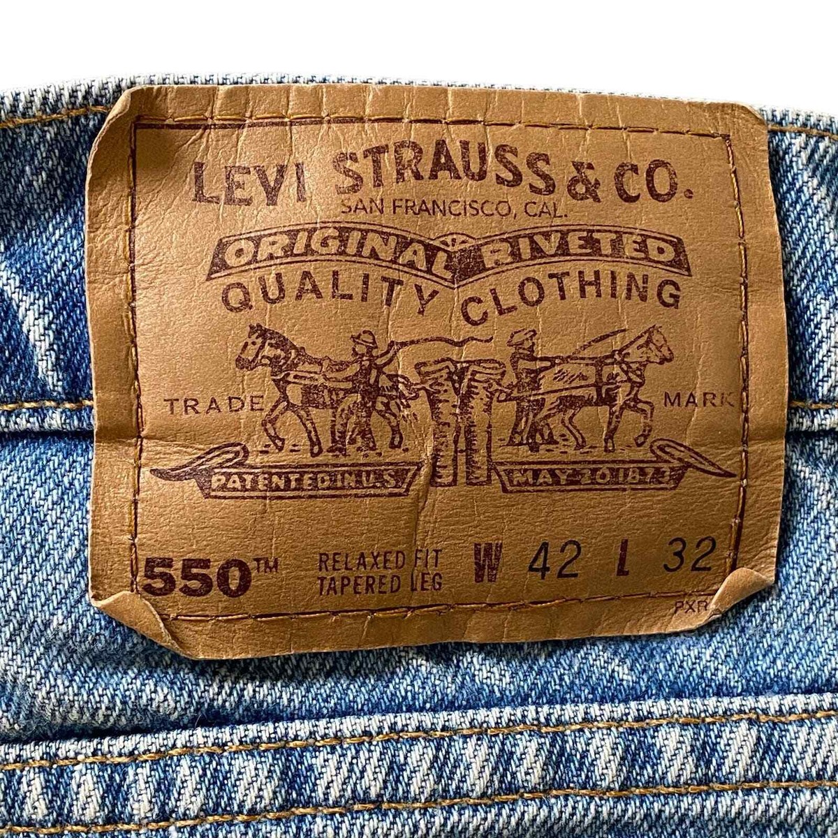 Levi's 550 Vintage 90s Orange Tab Relaxed Fit 42x32 | eBay