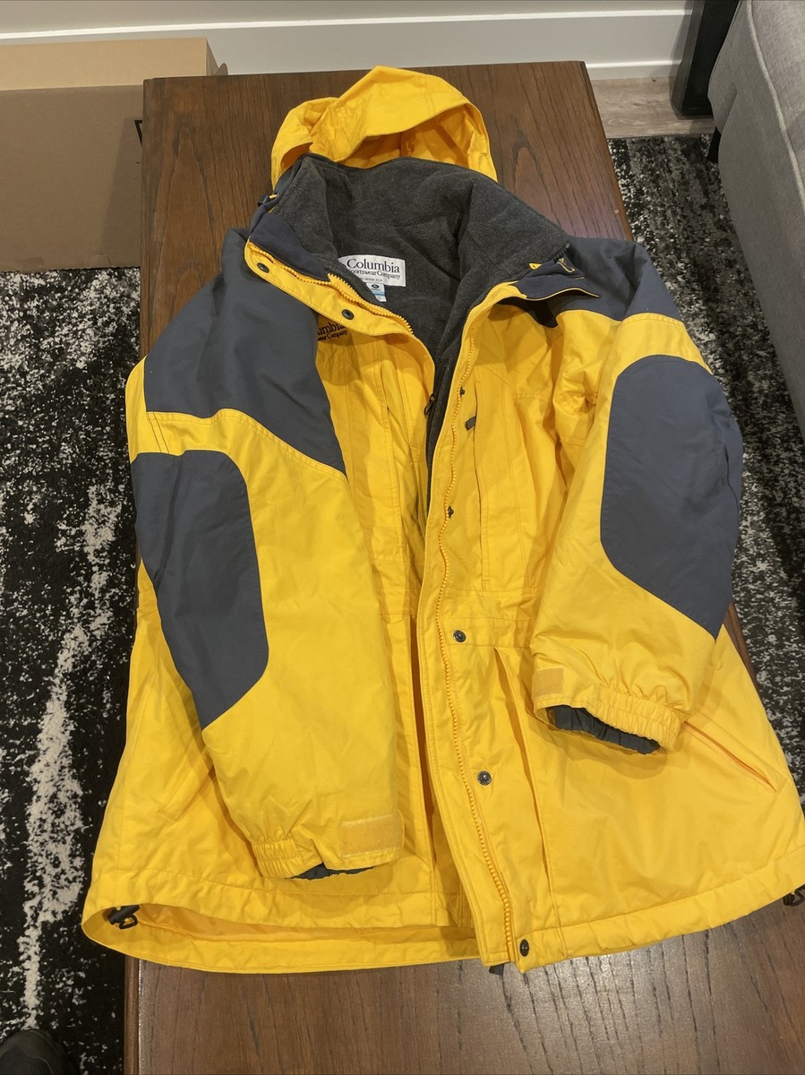 Columbia Yellow Winter Jacket Coat 3 In 1 Womens Size Medium