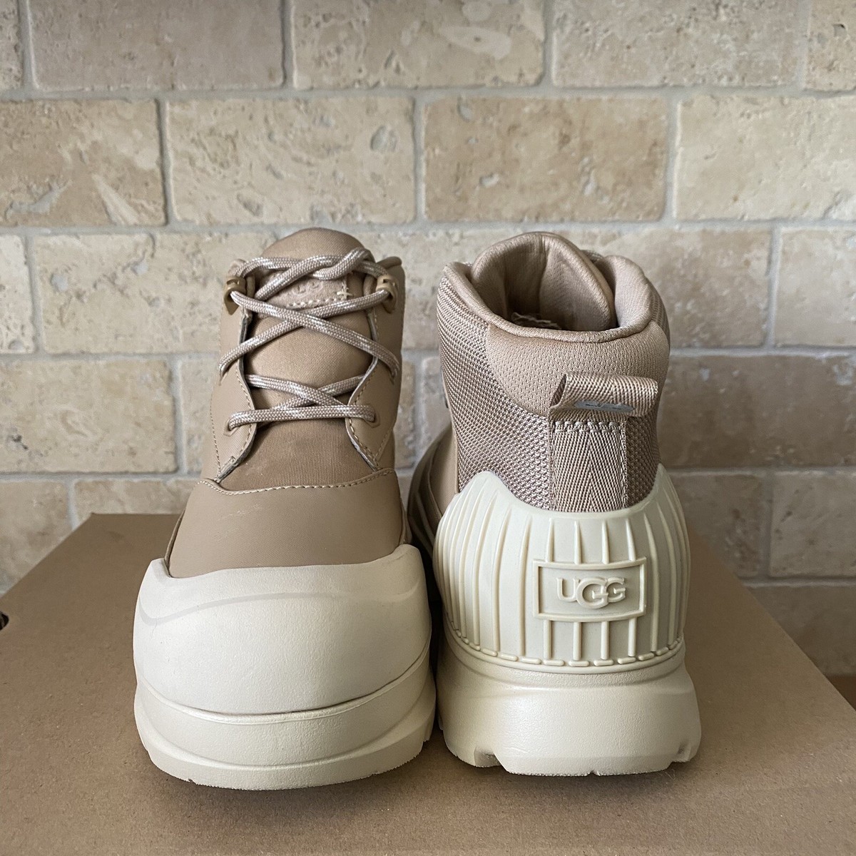 UGG NEUMEL X SAND LEATHER ANKLE RAIN BOOTS WOMEN'S SIZE US 9.5 | eBay