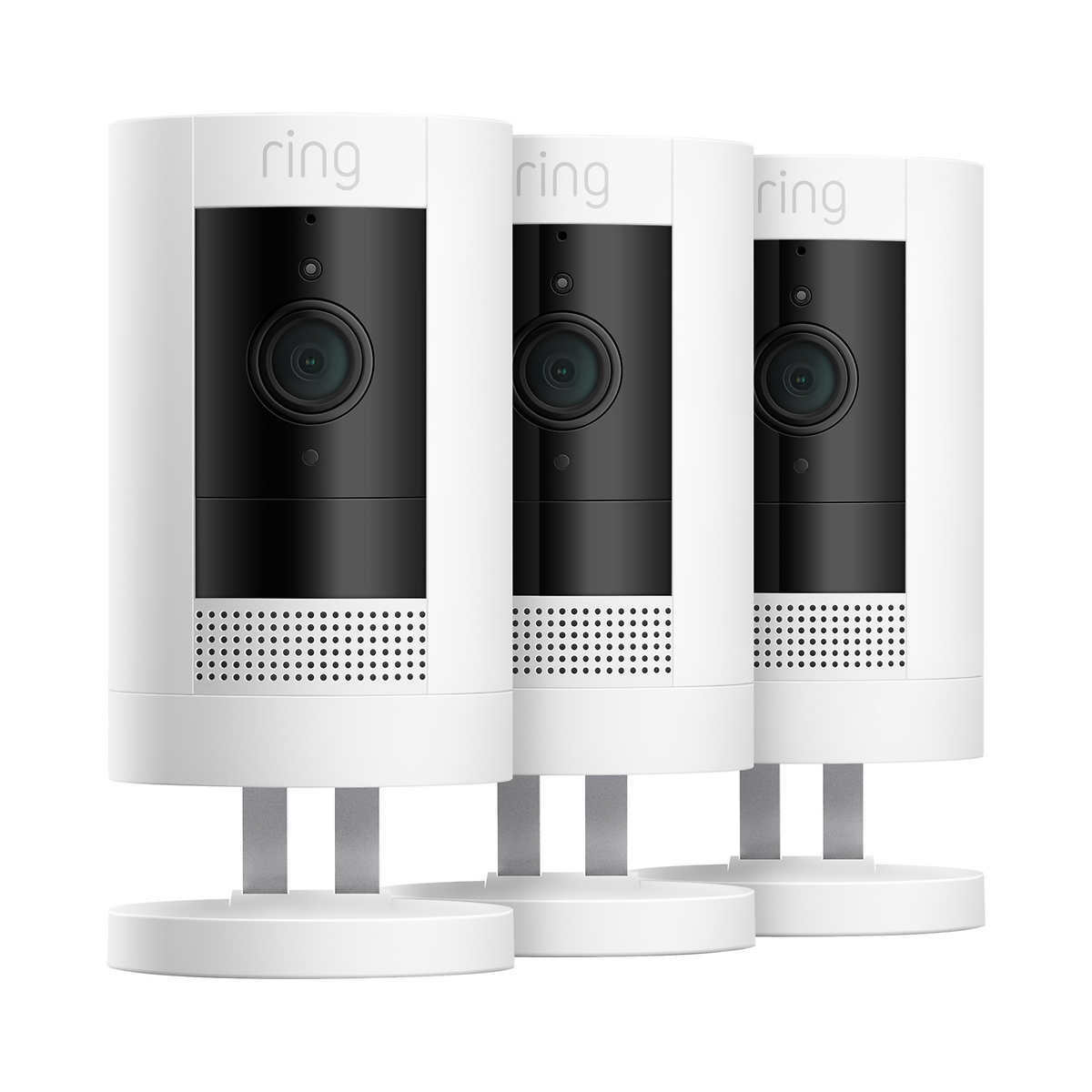 3 Pack Ring Stick Up Cam 3rd Gen Home Security Camera with Battery