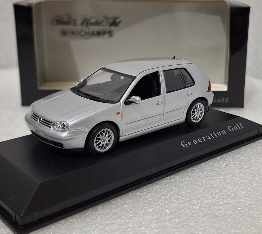 VW Volkswagen Golf 4 IV GTI 1997 Silver 1:43 Minichamps EXTREMELY