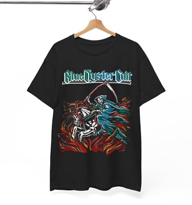 Vintage Blue Oyster Cult band Black Cotton Unisex S to 5XL Men T