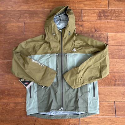 Nike ACG Gore-Tex Misery Ridge Jacket Olive Green Mens Sz Large