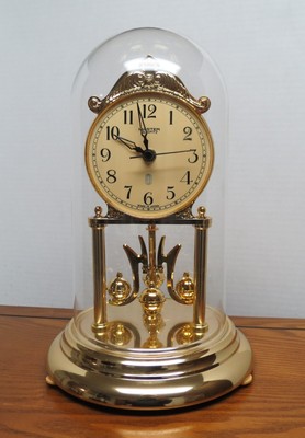 Master 400-Day 置時計 ガラス製 金色 ゼンマイ巻き式 レトロ Master