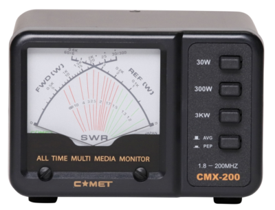Comet CMX-200 SWR Power Meter Band 1.8 - 200 MHz HF 30/300/3KW