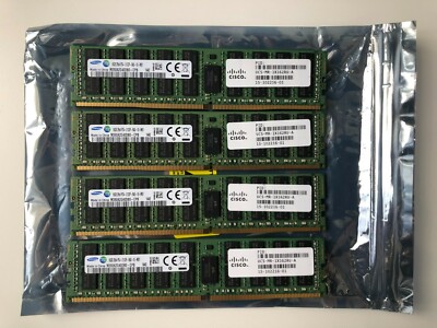 Samsung 64GB (4x16GB) DDR4-2133 RDIMM PC4-17000P-R Dual Rank (2Rx4
