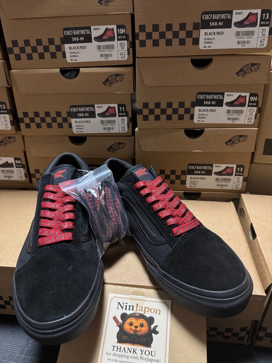 VANS × BABYMETAL】OLD SKOOL – BLACK/RED – Japan Exclusive | eBay