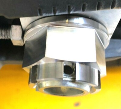 KAWASAKI ZX6R 2000-2024 REAR AXLE CASTLE FLANGED NUT TITANIUM GR5