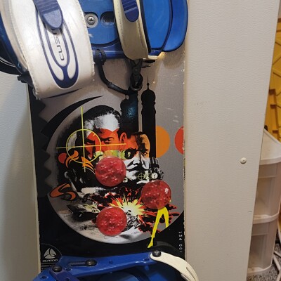 Y2K Burton Custom Super Fly 3D Snowboard 152cm Spy 007 + Custom