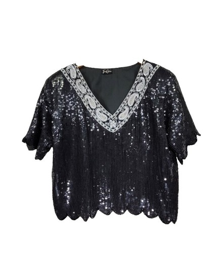 Supreme Skyline Sequin L/S Top Night - Size L - SS25 - Confirmed