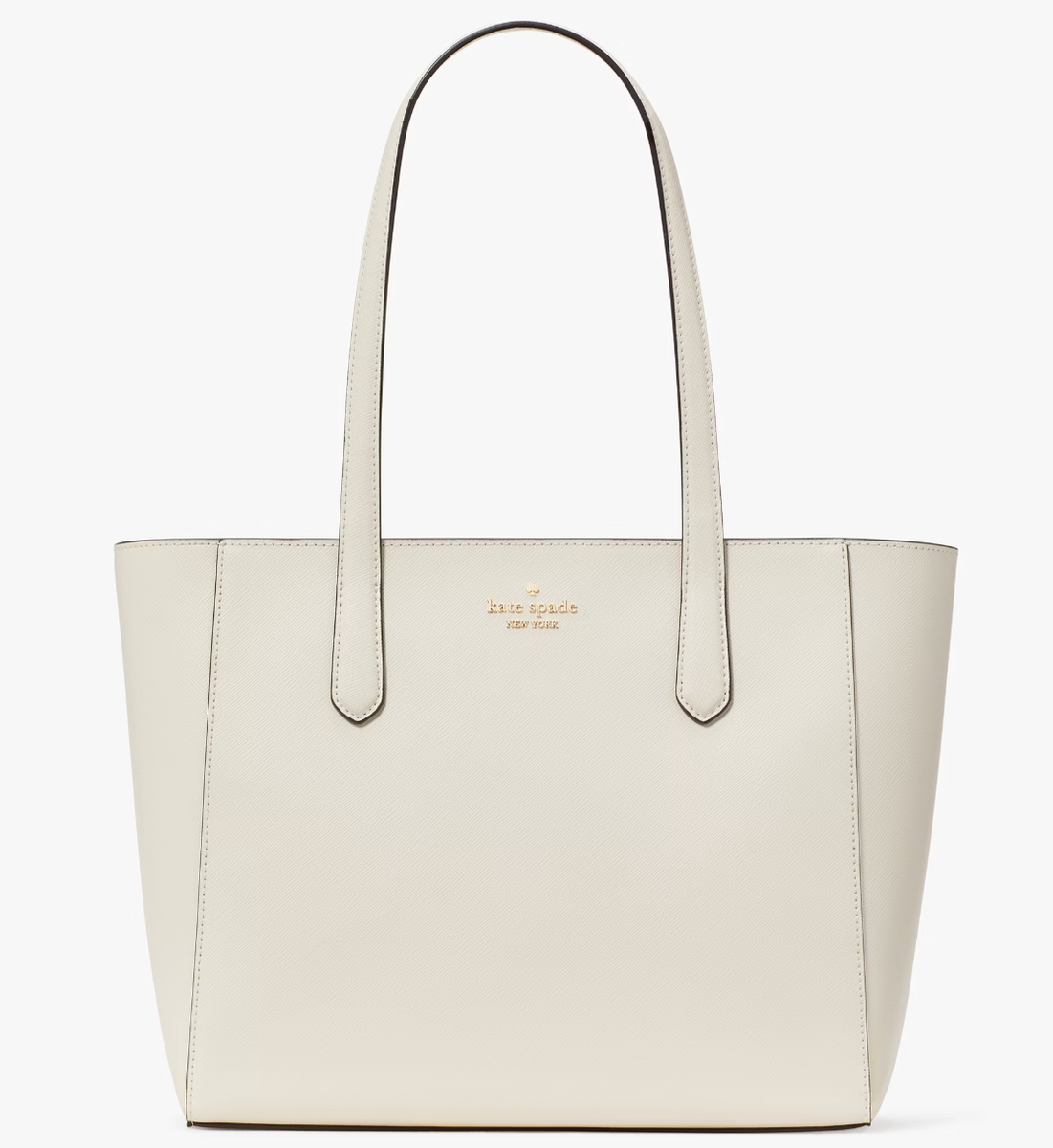 Kate Spade Staci Off White Meringue Leather Tote Bag KG473 Purse