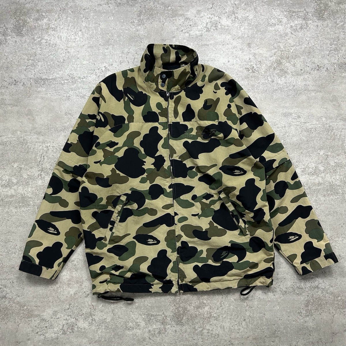 VTG 90s BAPE A BATHING APE OG CAMO WINDBREAKER JACKET SIZE M | eBay