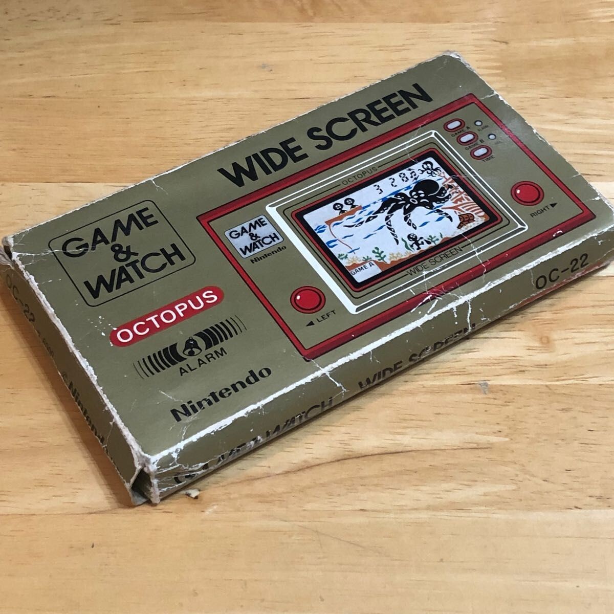 Nintendo OCTOPUS Game Watch OC-22 Wide Screen vintage Games 1981