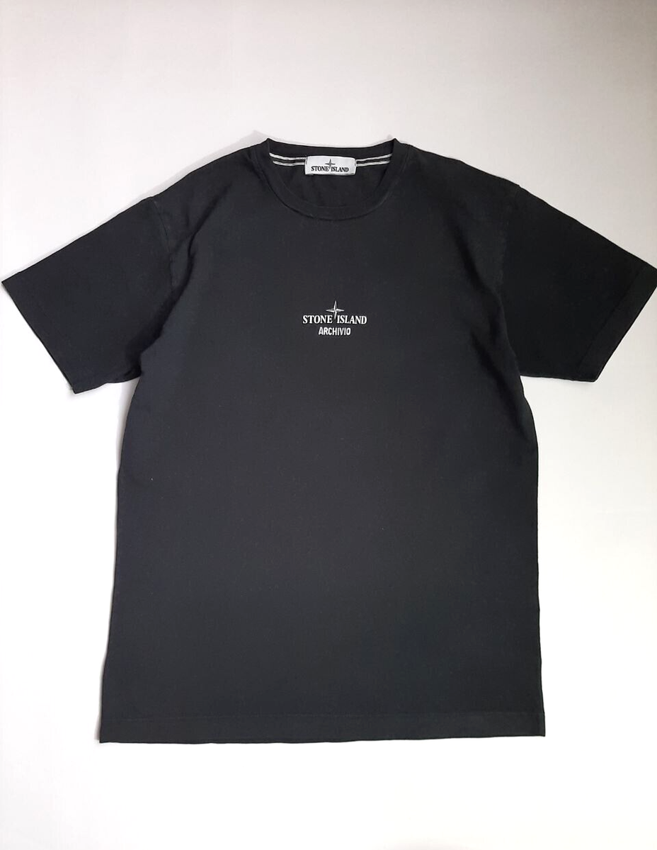 Stone Island Archivo Lino Watro Camouflage Ptinted Graphic Balck