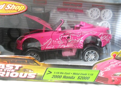 Ertl Joyride Fast And The Furious Pink 2000 Honda S2000 1:18 Speed