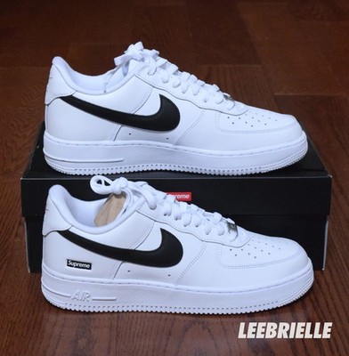 Size 8.5 - Supreme x Nike Air Force 1 Low SP White Black CU9225