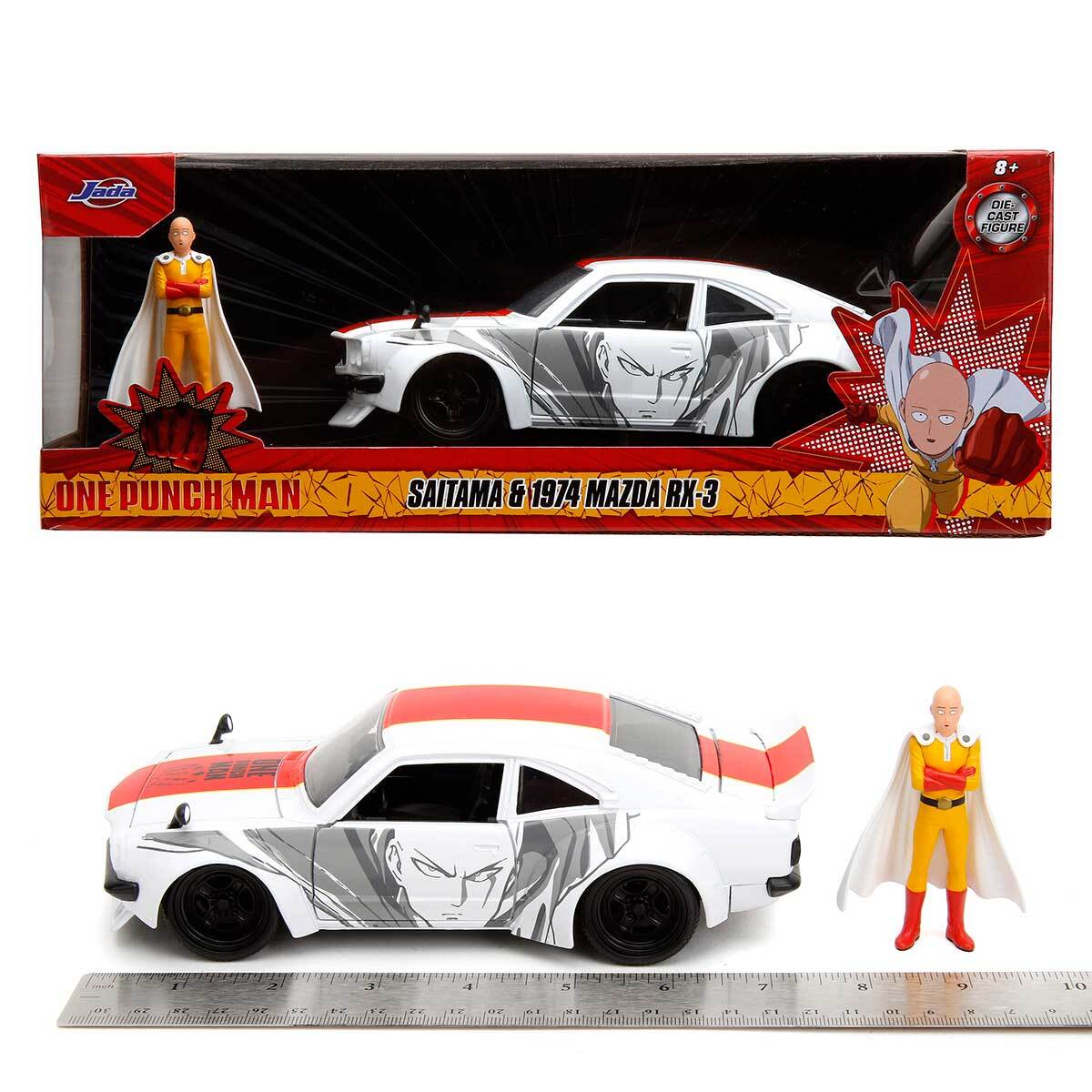 Jada Toys Hollywood Rides: One Punch Man - Saitama & 1974 Mazda RX
