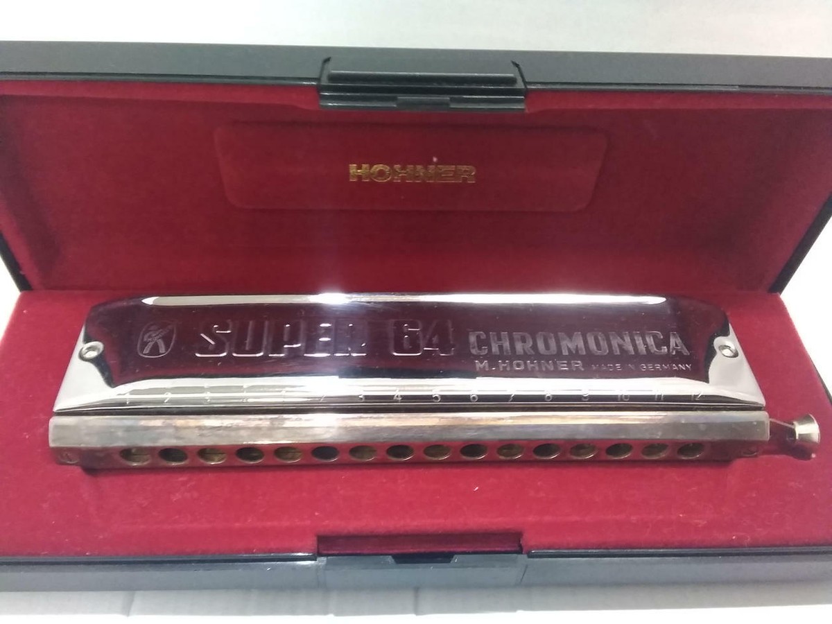 M. HOHNER SUPER 64 HARMONICA CHROMONICA CHROMATIC Germany From