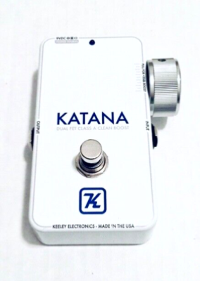 Keeley Katana Clean Boost “Throwback White” Edition Guitar Effect