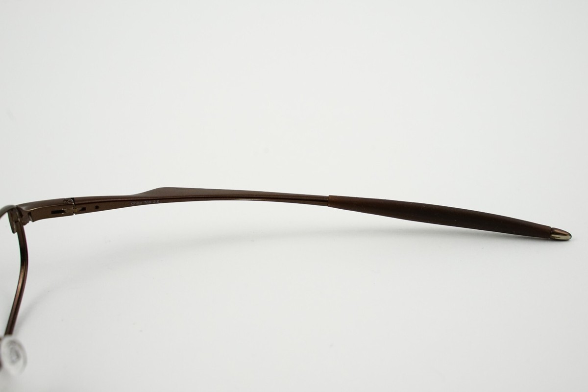 RARE! Oakley Chop Top 2.0 Ti Polished Brown 49-19 138 Titanium