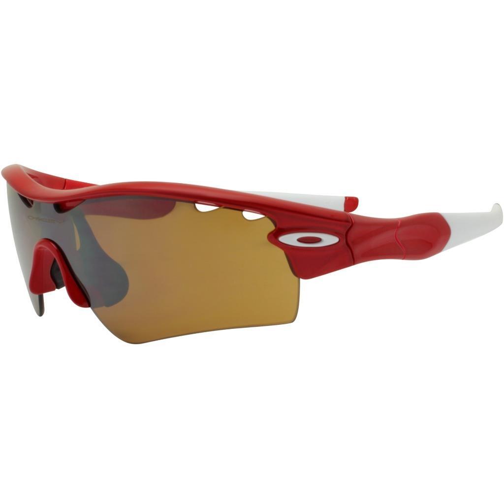 Oakley Custom Radar Path Team Red Tungsten Iridium Vented Mens