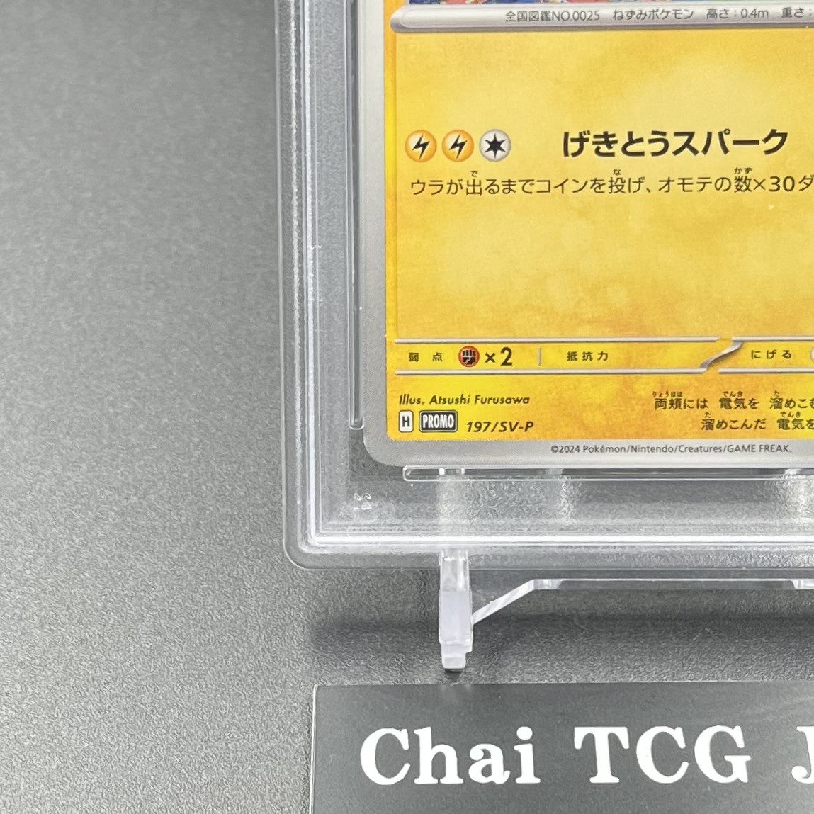 PSA 10 Pikachu 197/SV-P Gym Event WCS 2024 Promo Pokemon Card