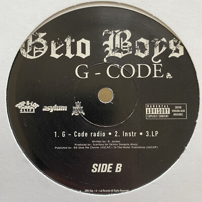 GETO BOYS - I TRIED / G-CODE (12