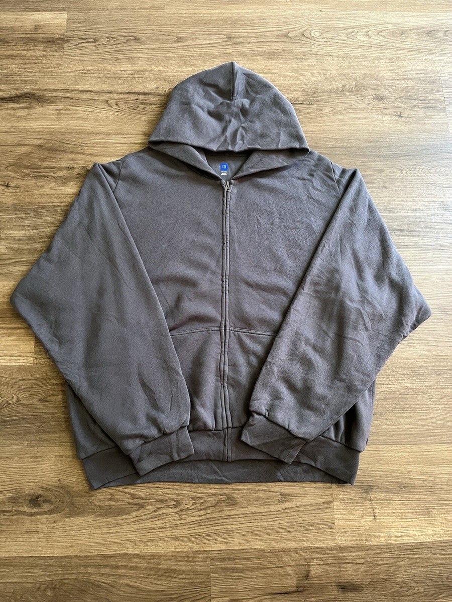 Yeezy Gap Zip Up Hoodie Dark Grey Size XXL (Exclusive) | eBay