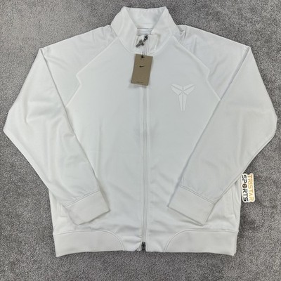 Nike Kobe Bryant Jacket Mens Large White Dri-FIT Basketball Full