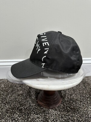 Givenchy Black Symmetrical Logo Black Nylon Baseball Hat | eBay