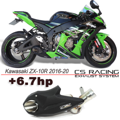 2016-20 Kawasaki ZX-10R CS Racing Slip-on Exhaust Muffler +6.7hp