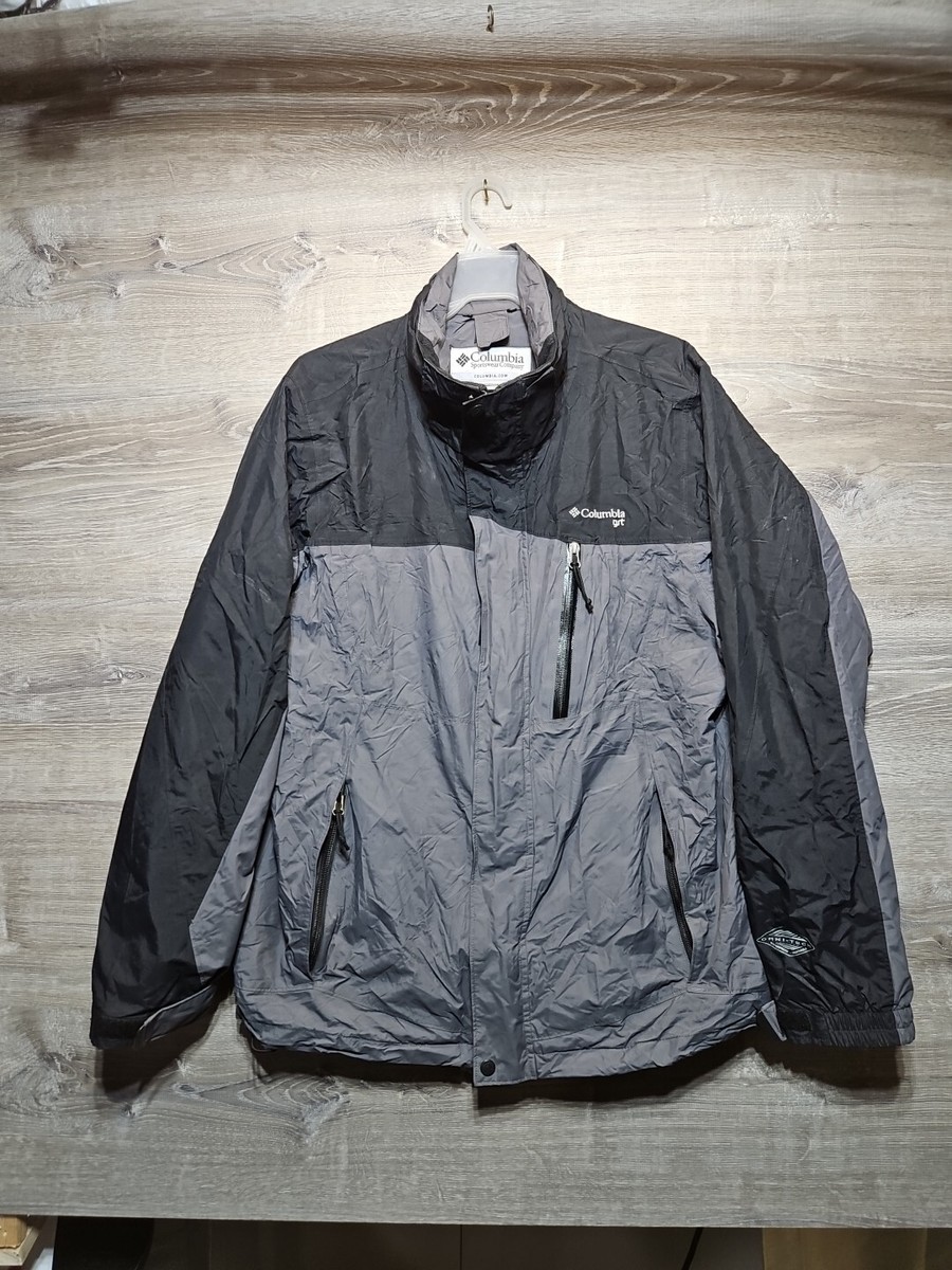 Columbia Jacket Men's Size M Gray Omni-Tech GRT Full Zip Ski