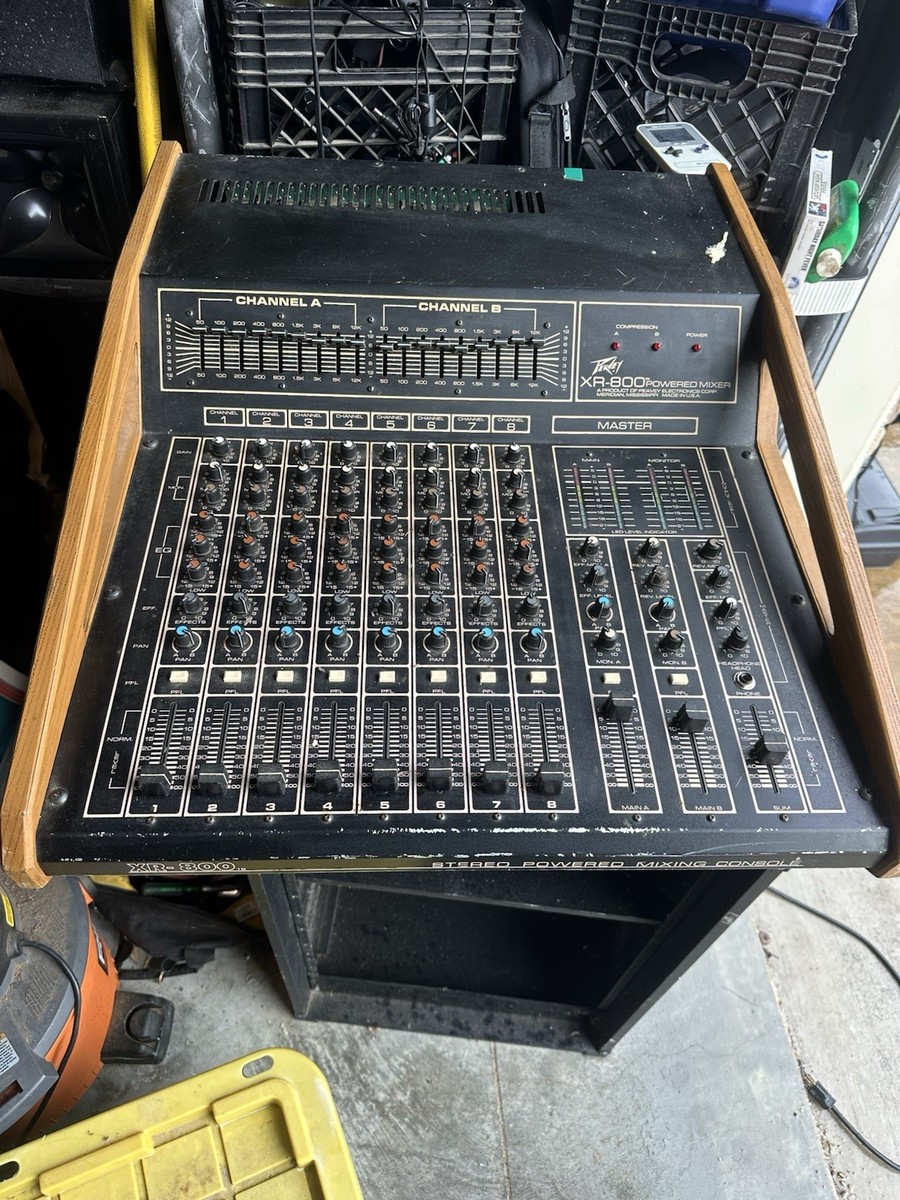 Vintage Peavey XR-800 Powered Mixing Console | eBay