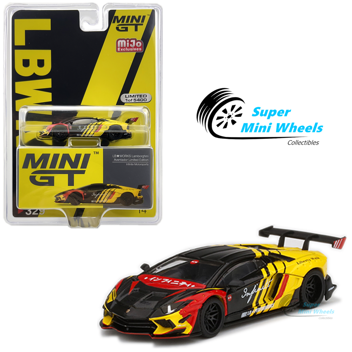 Mini GT 1:64 LBWK Lamborghini Aventador Limited Edition Infinite