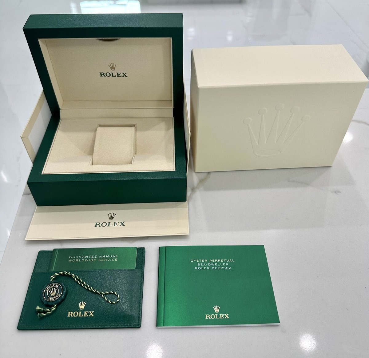 Authentic ROLEX Sea Dweller Watch Box FULL SET 126660 126600
