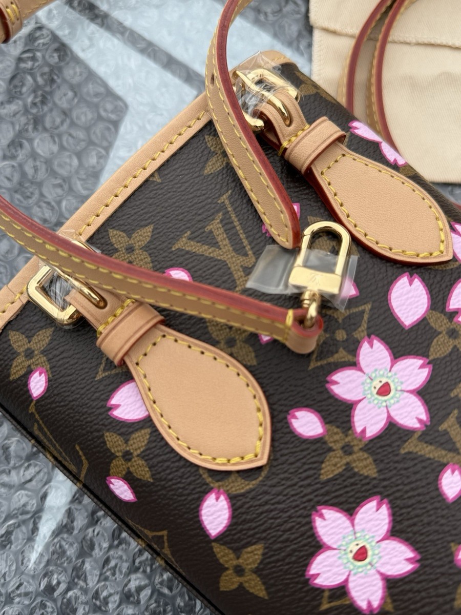 New Louis Vuitton X Takashi Murakami 2025 Nano Bucket Cherry