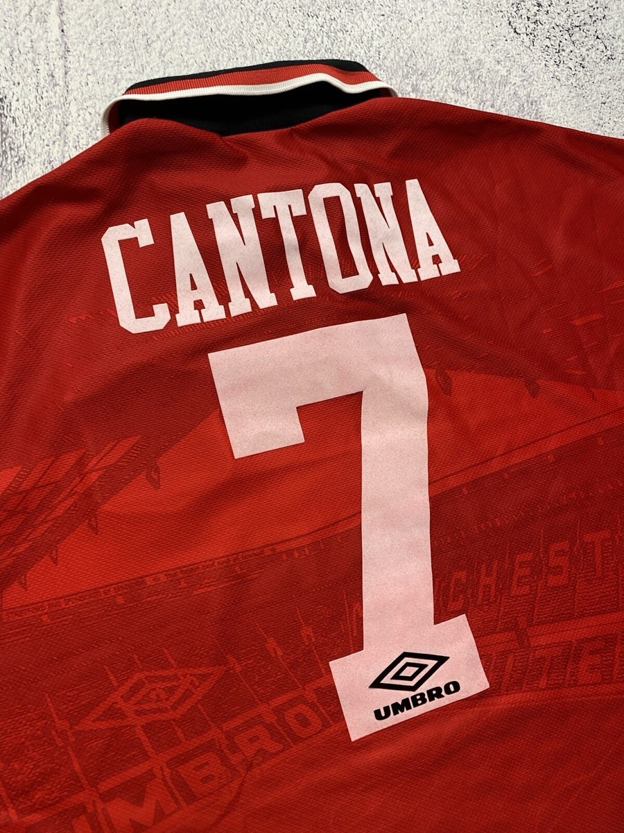 🩸RARE🩸Umbro Manchester United 1994/1995 Eric Cantona #7 Jersey
