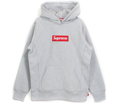 Supreme FW16 Grey/Red Box Logo Hoodie large | eBay