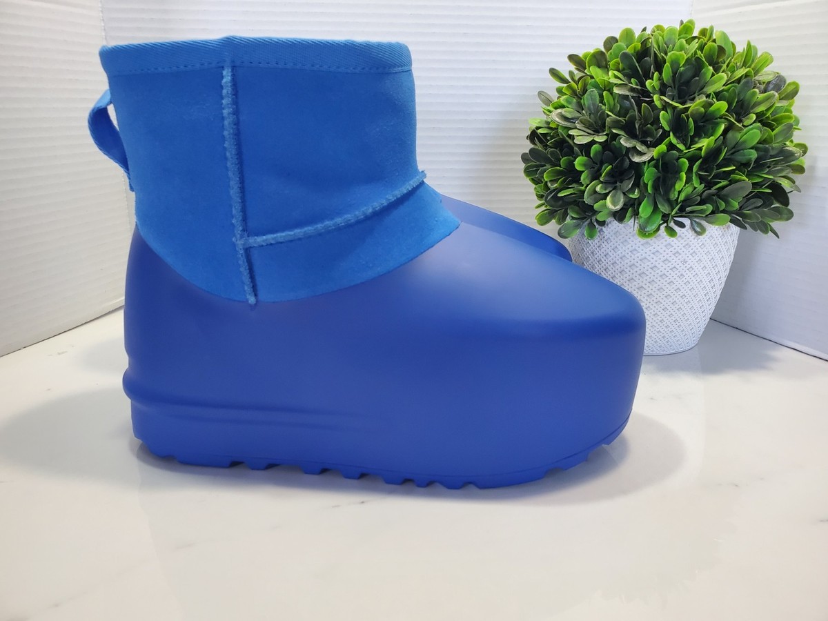 UGG Blue Classic Mini Pumped Molded Platform Boots Women's 6