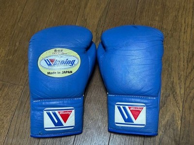 Winning ボクシンググローブ 青 ボクシング練習用8oz マジックテープ式