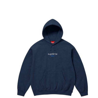 Supreme Classic Logo Shop Hooded Sweatshirt Tokyo Navy FW25 | eBay