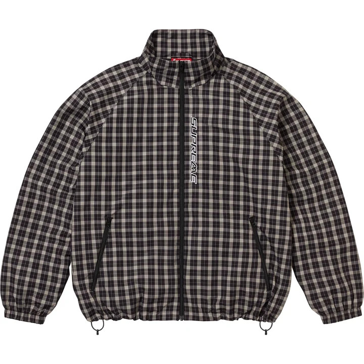 Supreme Plaid Track Jacket Black | eBay