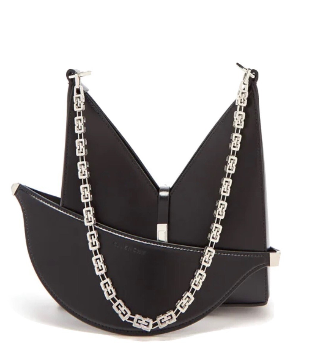 Auth GIVENCHY Cut Out Mini Leather Cross Bag Purse | eBay