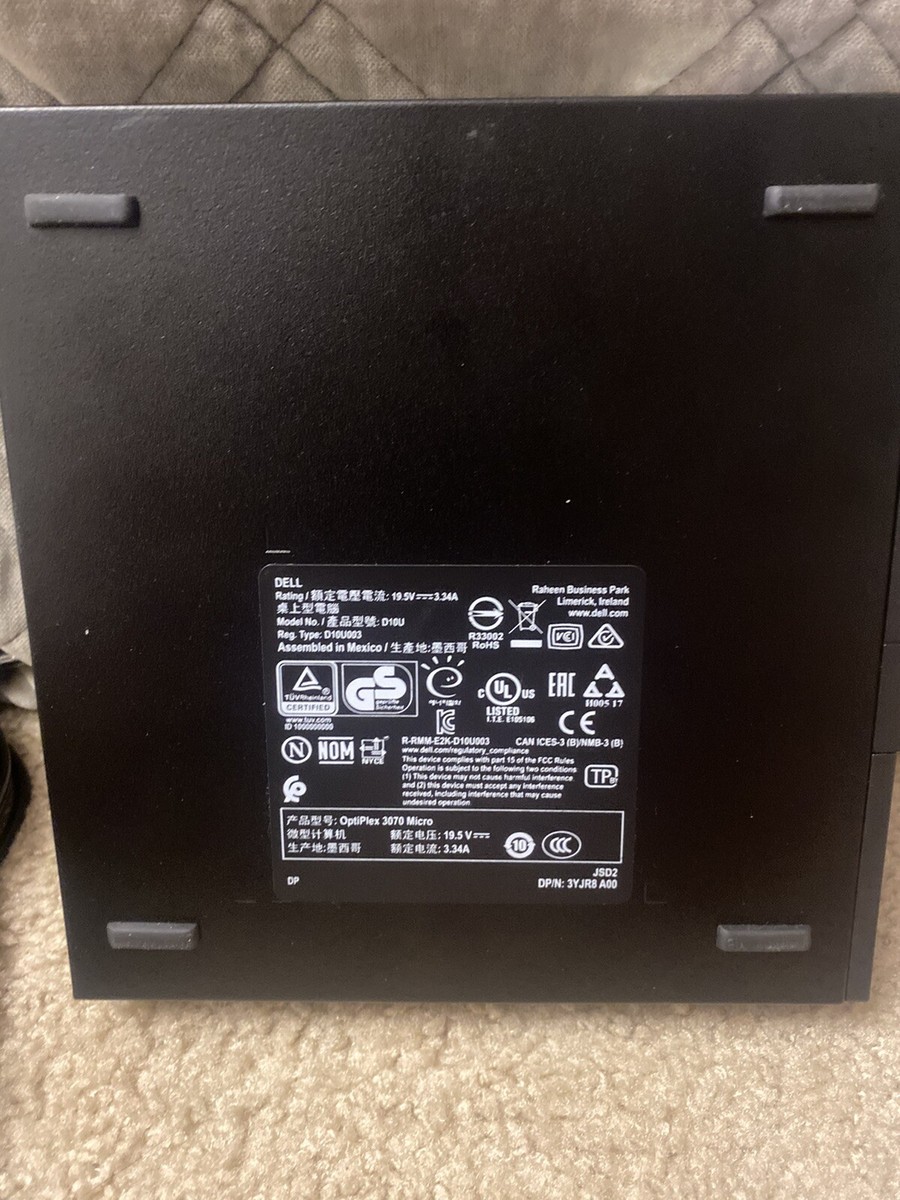 Dell Optiplex 3070 Micro I3-9100T 4G RAM 128GB NvME Pro 9th Gen